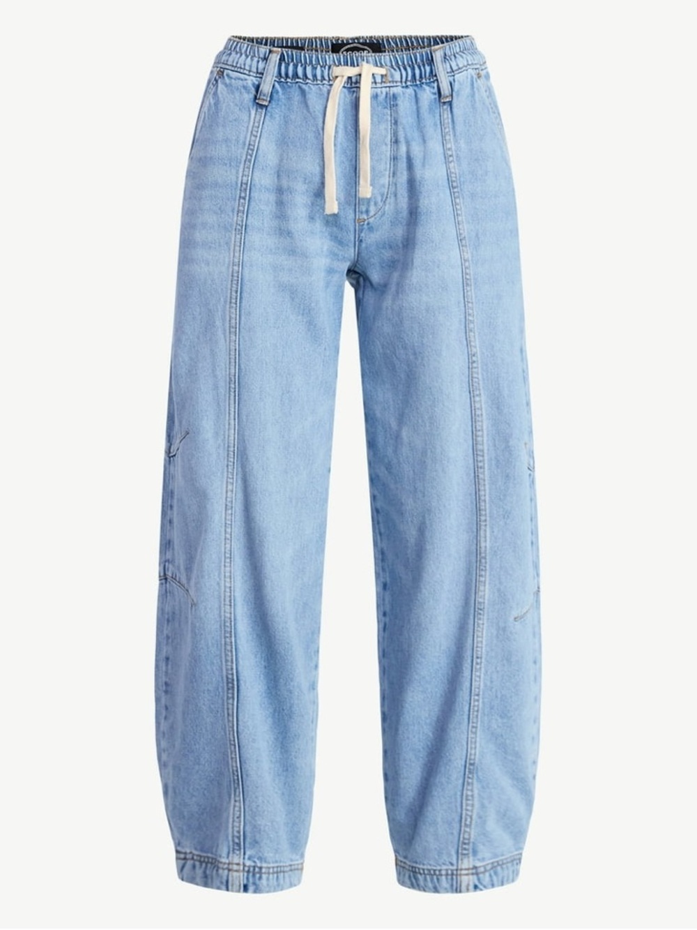 Celebrity-Pink Pull-On High-Rise Wide-Leg Jeans Elastic Small - Picture 10 of 10